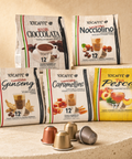 101Caffe Best Sellers Bundle — Cioccolata, Nocciolino, Ginseng, Caramellino and Tea Pesca Nespresso-compatible capsules